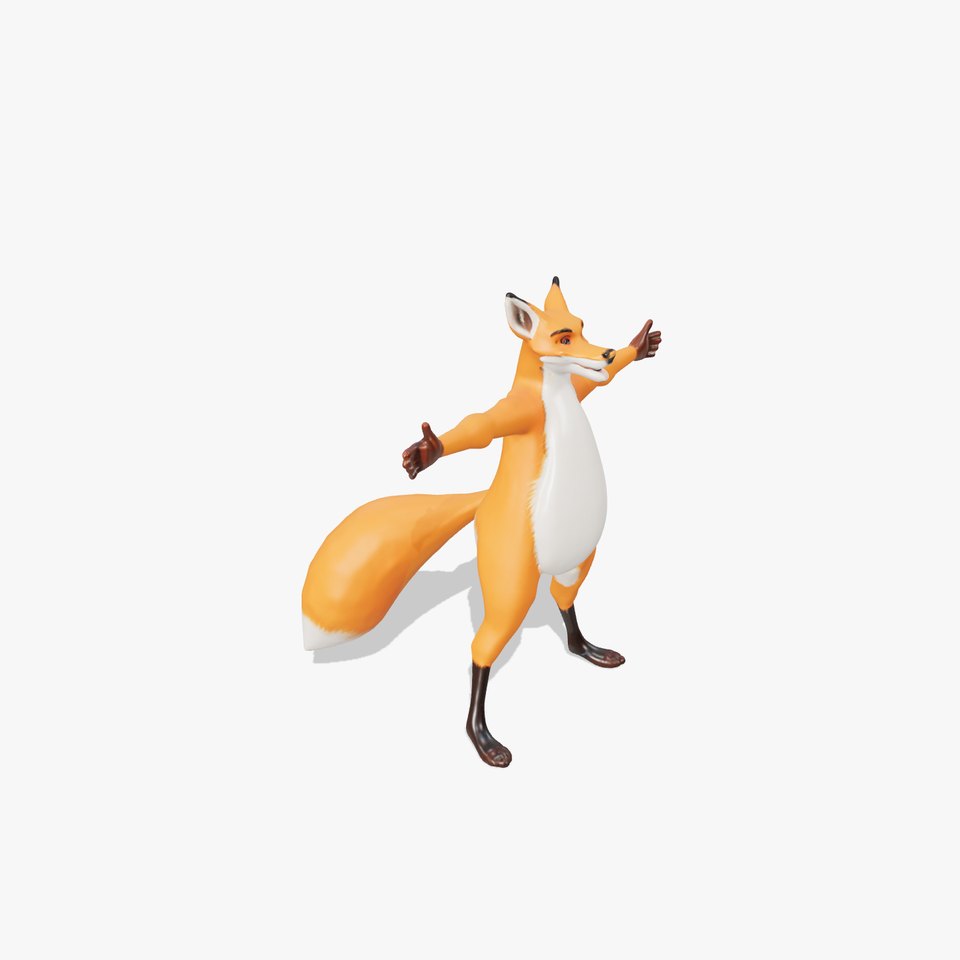 Vibrant Fox Character model pack